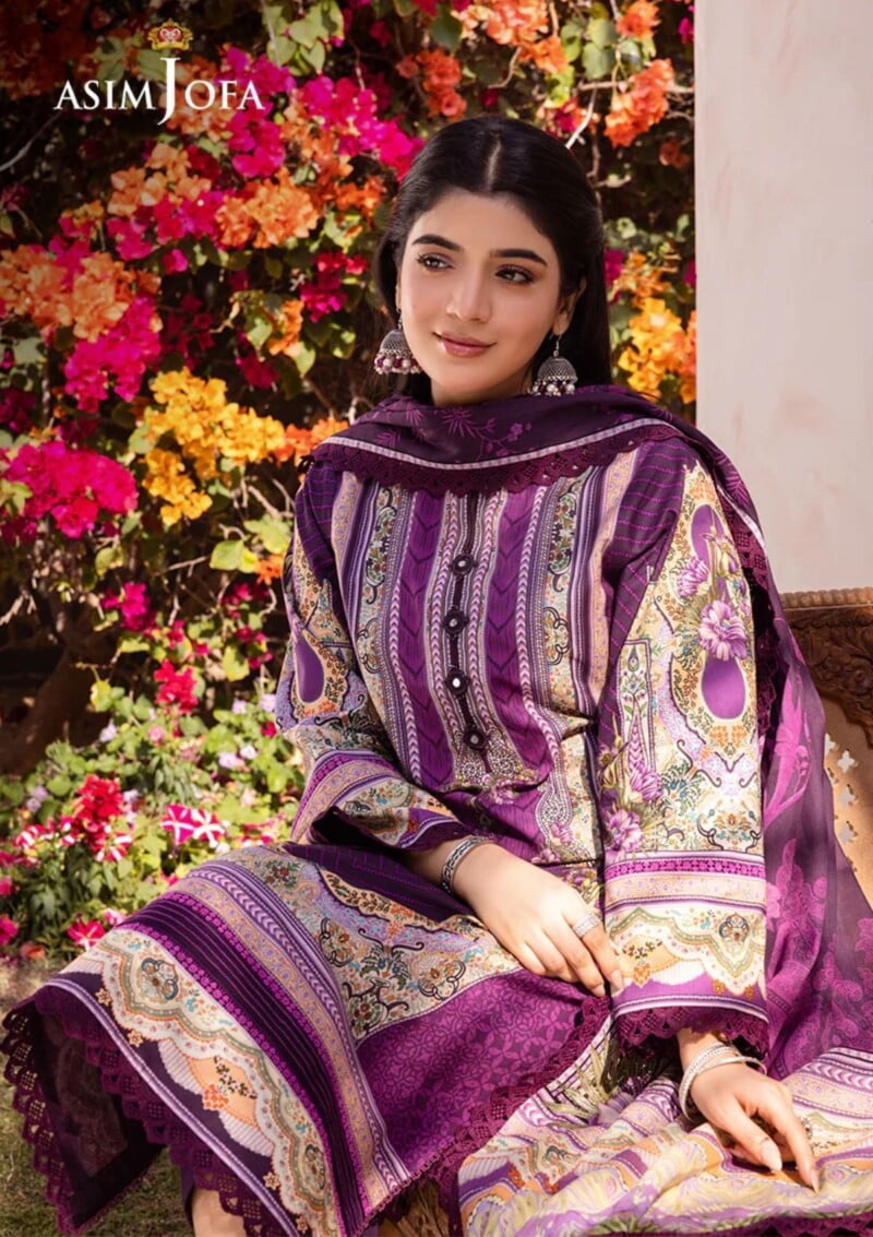 Asim Jofa Ajp24 10 Prints Premium Lawn Collection