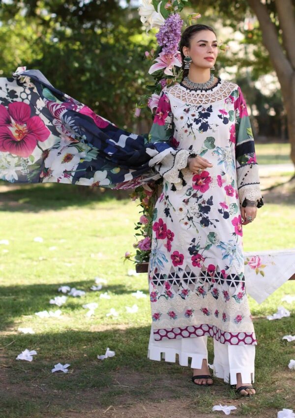 Elaf Eck 01A Lovelight Print Chikankari 2024