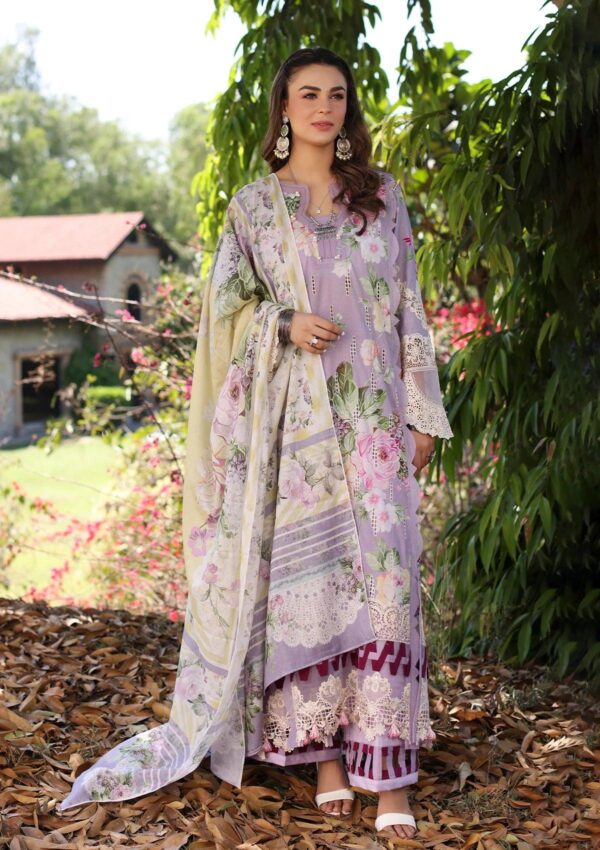 Elaf Eck 03A Lilac La Amour Print Chikankari 2024