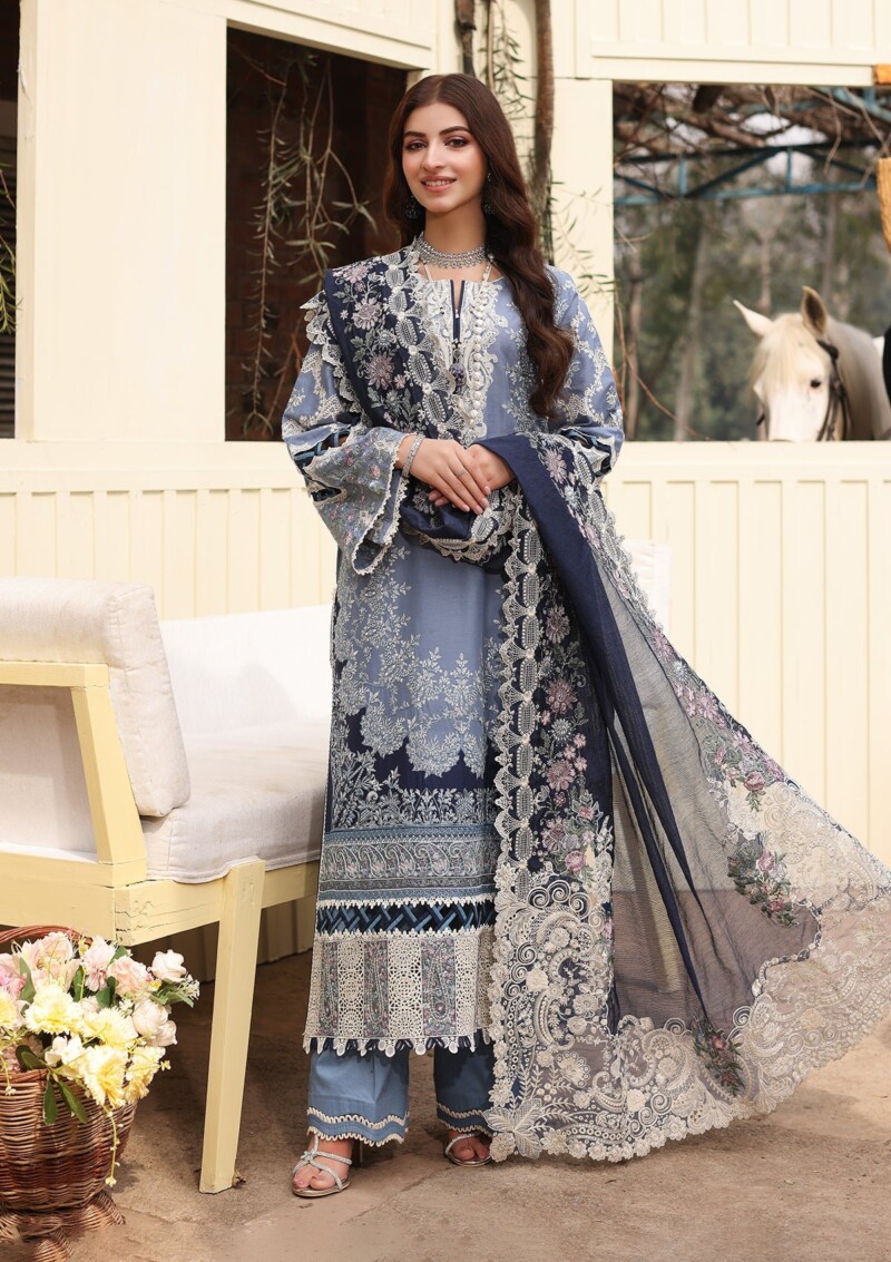 Kahf Festive Kfl24 04 Kinza Lawn Collection 24