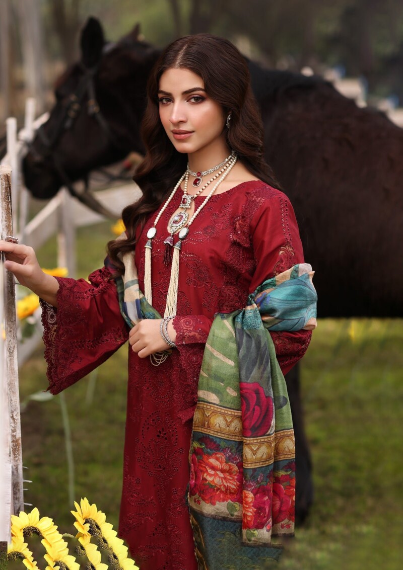 Kahf Festive Kfl24 02 Alora Lawn Collection 24