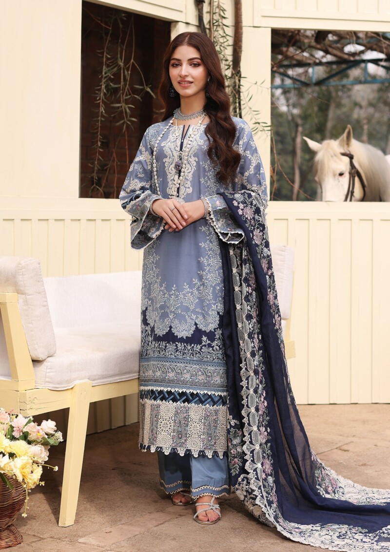 Kahf Festive Kfl24 04 Kinza Lawn Collection 24