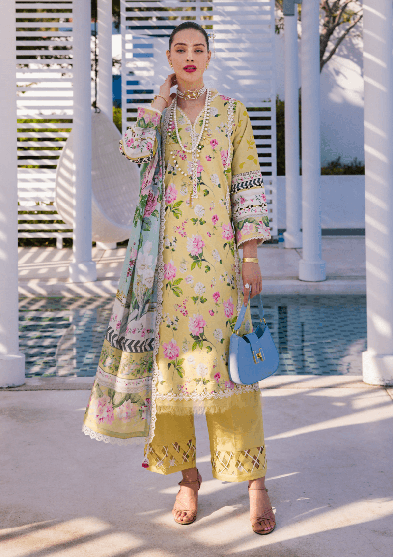 Elaf Premium Prints Eop 3A Swan Lawn Collection