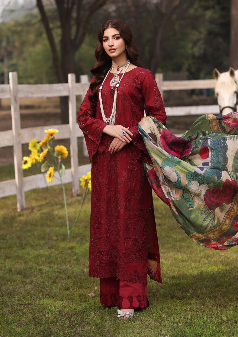 Kahf Festive Kfl24 02 Alora Lawn Collection 24