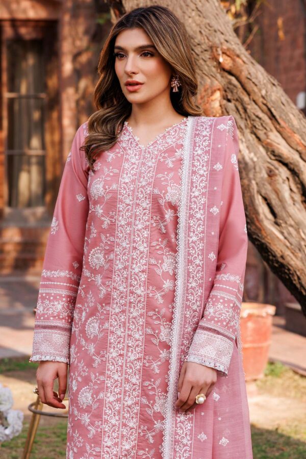 Farasha Pearl Mist Embroidered Lawn Ss'24