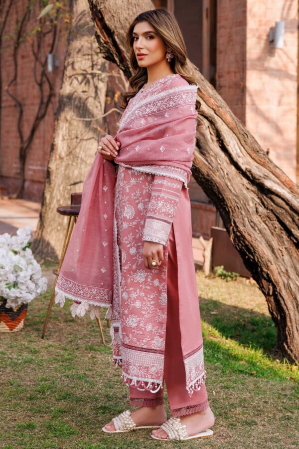 Farasha Pearl Mist Embroidered Lawn Ss'24