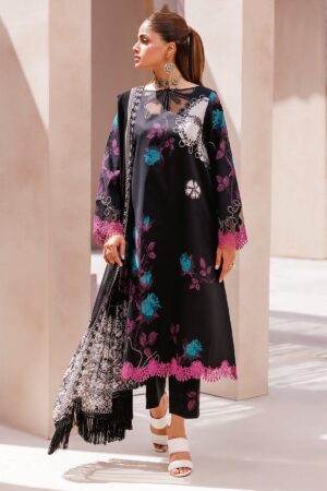 Charizma 3 Pc Unstitched Printed Lawn Cp4 63 Black Collection 2024