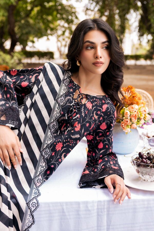 Charizma 3 Pc Unstitched Embroidered Lawn Crn4 02 Range Vol 1 2024