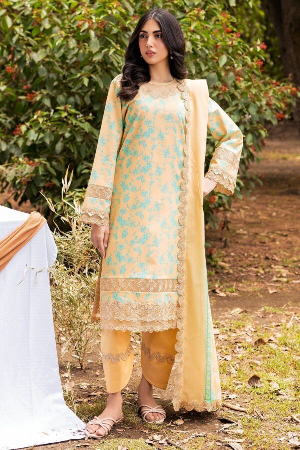 Charizma 3 Pc Unstitched Embroidered Lawn Crn4 09 Range Vol 1 2024