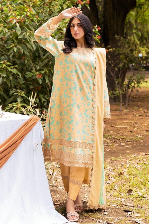 Charizma 3 Pc Unstitched Embroidered Lawn Crn4 09 Range Vol 1 2024