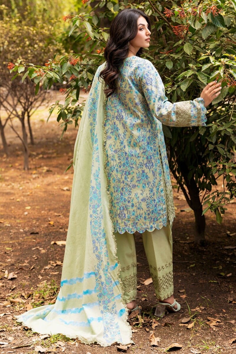 Charizma 3 Pc Unstitched Embroidered Lawn Crn4 05 Range Vol 1 2024