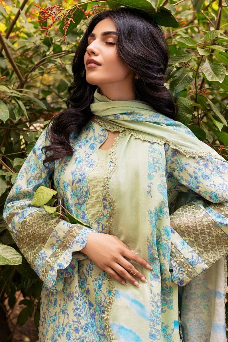 Charizma 3 Pc Unstitched Embroidered Lawn Crn4 05 Range Vol 1 2024