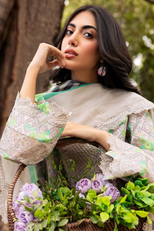 Charizma 3 Pc Unstitched Embroidered Lawn Crn4 08 Range Vol 1 2024