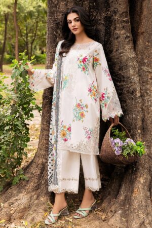 Charizma 3 Pc Unstitched Embroidered Lawn Crn4 06 Range Vol 1 2024