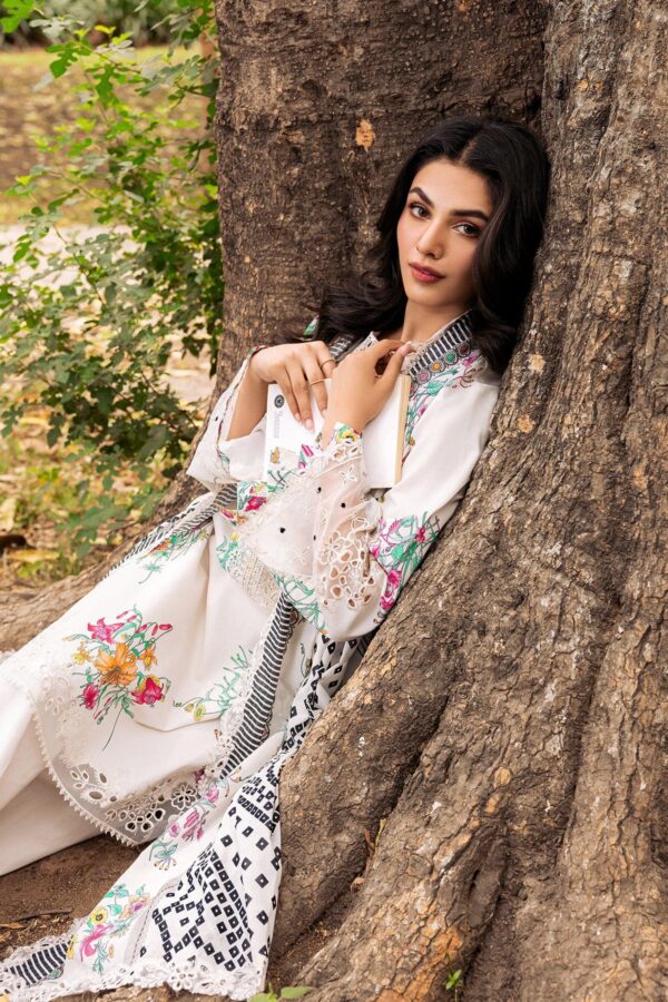 Charizma 3 Pc Unstitched Embroidered Lawn Crn4 06 Range Vol 1 2024