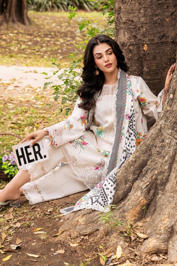 Charizma 3 Pc Unstitched Embroidered Lawn Crn4 06 Range Vol 1 2024