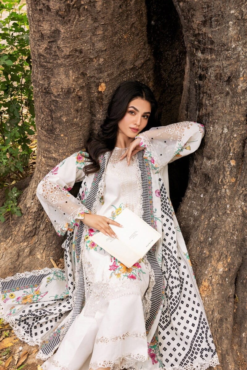 Charizma 3 Pc Unstitched Embroidered Lawn Crn4 06 Range Vol 1 2024