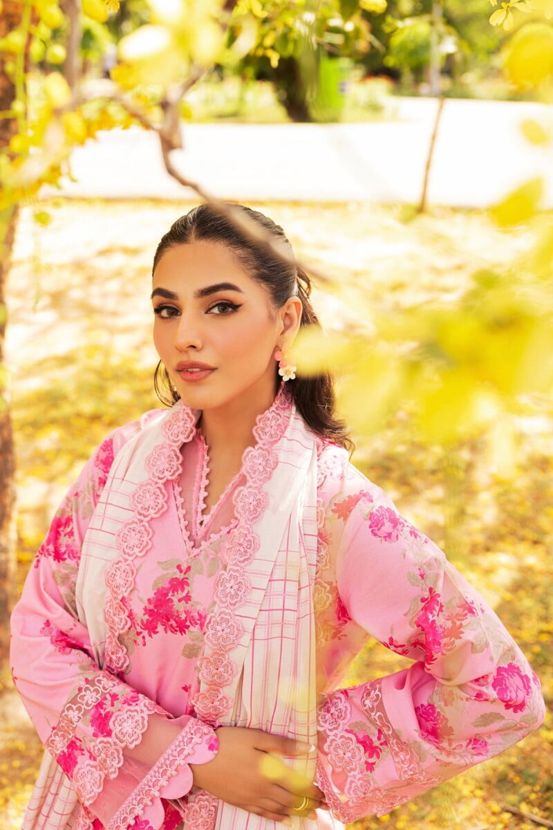 Charizma 3 Pc Unstitched Embroidered Lawn Crn4 07 Range Vol 1 2024