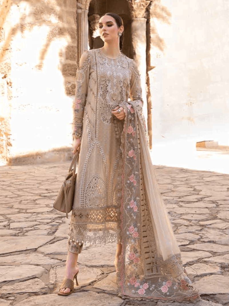 Maria.B D-2410-A Embroidered Luxury Lawn 3pc Suit Collection 2024