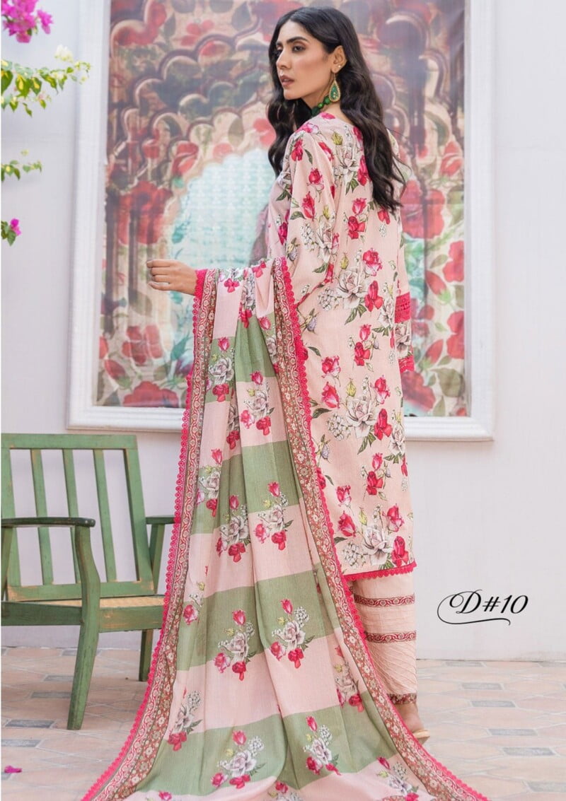 Humdum Rang E Noor Hrn 11 Lawn Collection