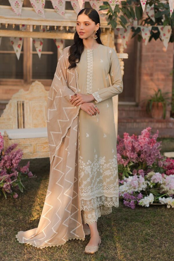 Cross Stitch Pale Green 3 Piece Embroidered Lawn Suit