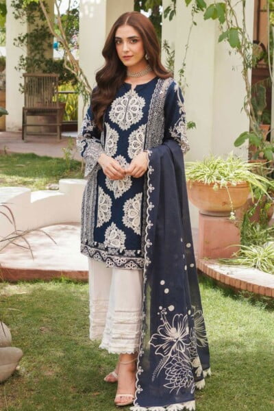 Mm Manara Ml 01 Sapphire Luxury Lawn Collection 2024