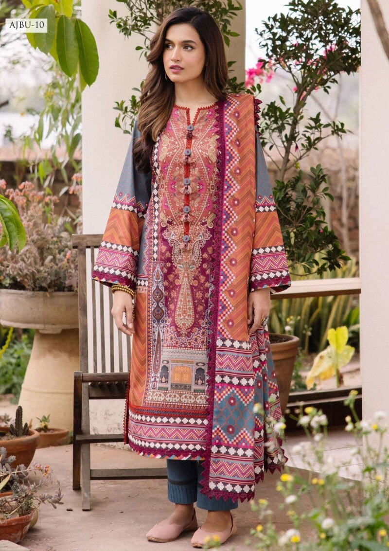 Asim Jofa Jp24 10 Prints Vol 2 Premium Lawn Collection