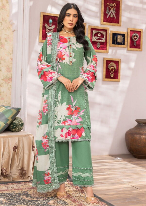 Humdum Rang E Noor Hrn 12 Lawn Collection