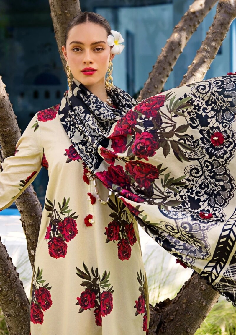 Elaf Printed Lawn-03A Swan