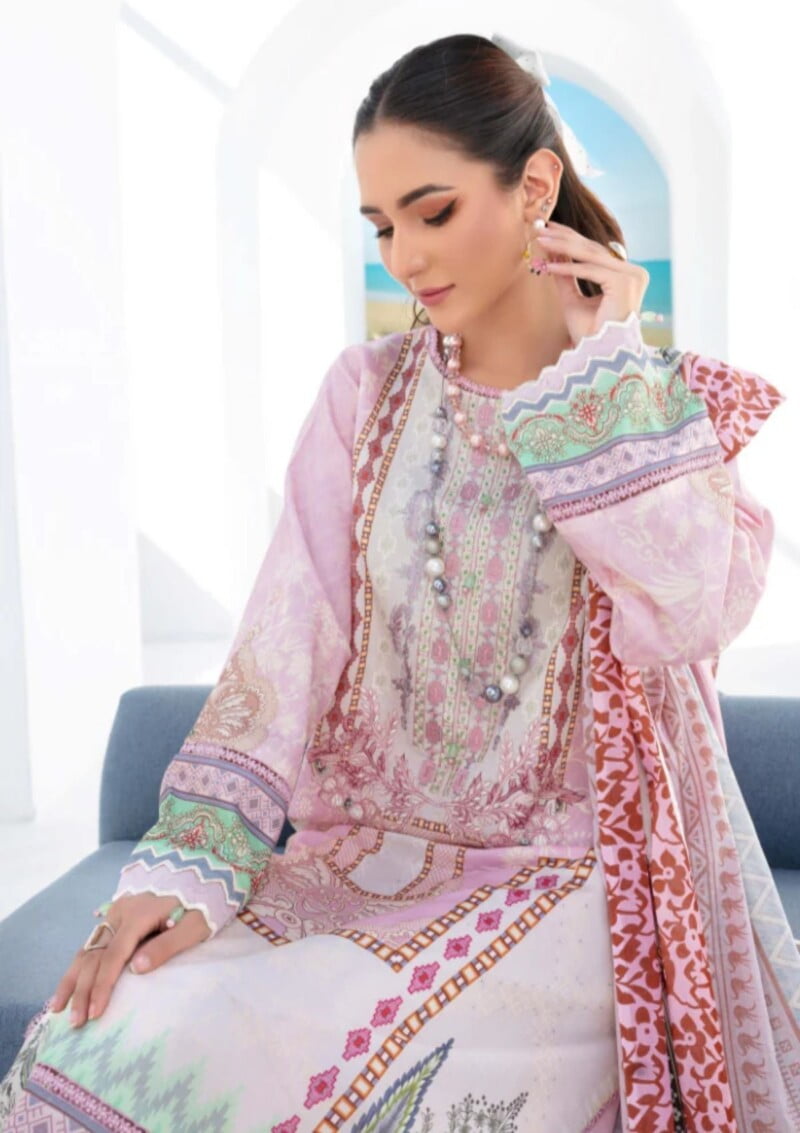 Humdum Saira Bano Hb24 09 Lawn Collection