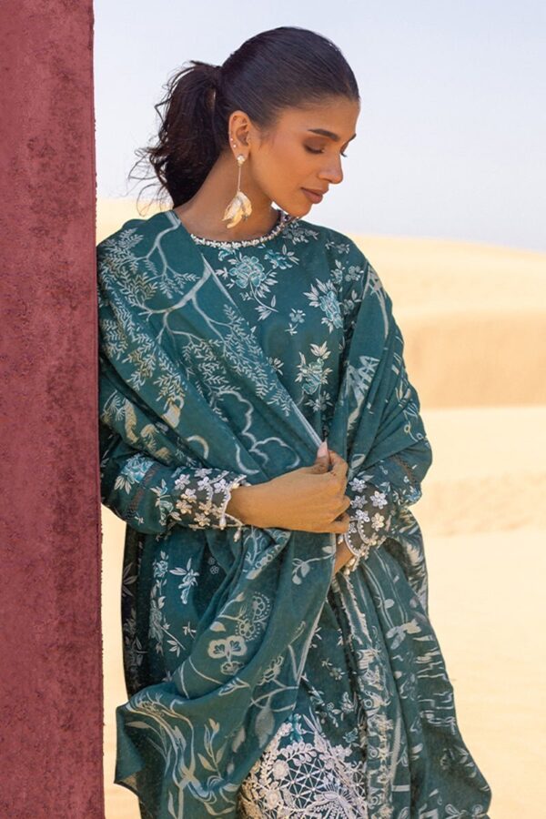 Cross Stitch Teal Serenity 3 Piece Printed Lawn Suit