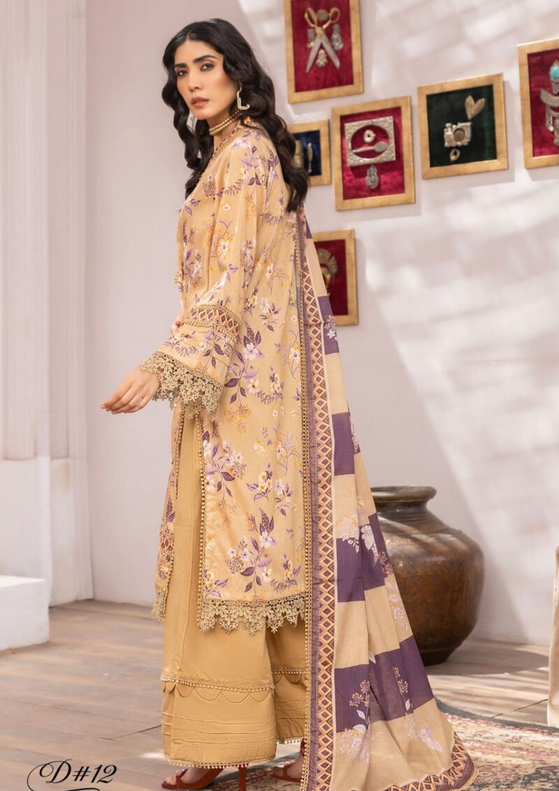 Humdum Saira Bano Hb24 01 Lawn Collection