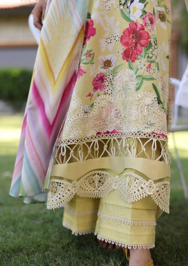 Elaf Eck 06A Sunshine Bouquet Print Chikankari 2024