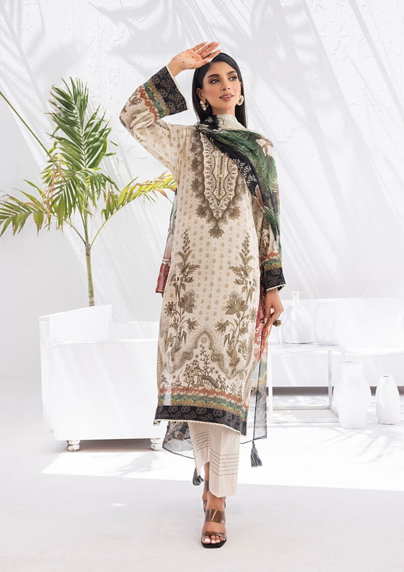 Lakhany Komal Signature Prints Lg Mm 105 Lawn Collection 24