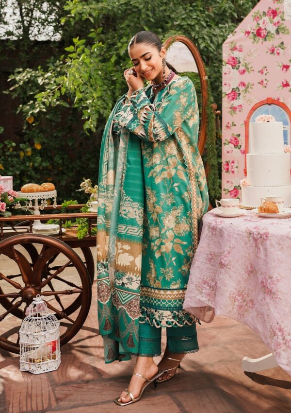 Elaf Premium Printed Eep 04B Chic Teal Lawn Collection 24