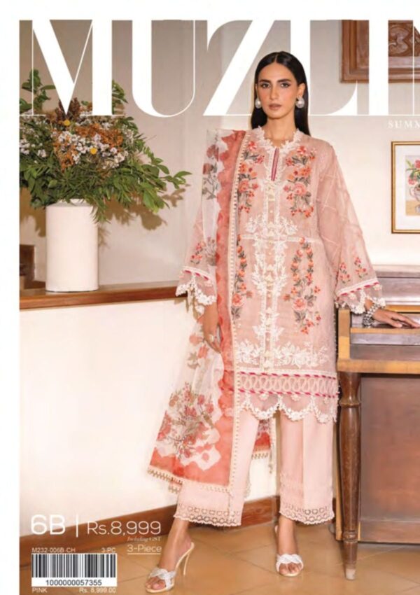 Sana Safinaz Muzlin V02 Mv 6 B Lawn Collection