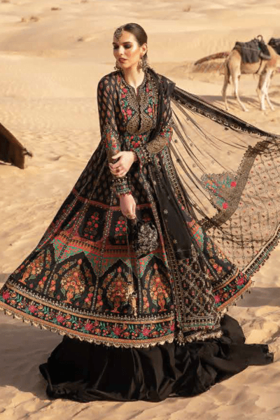 Maria.B D-2413-B Embroidered Luxury Lawn 3pc Suit Collection 2024