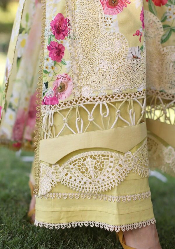 Elaf Eck 06A Sunshine Bouquet Print Chikankari 2024