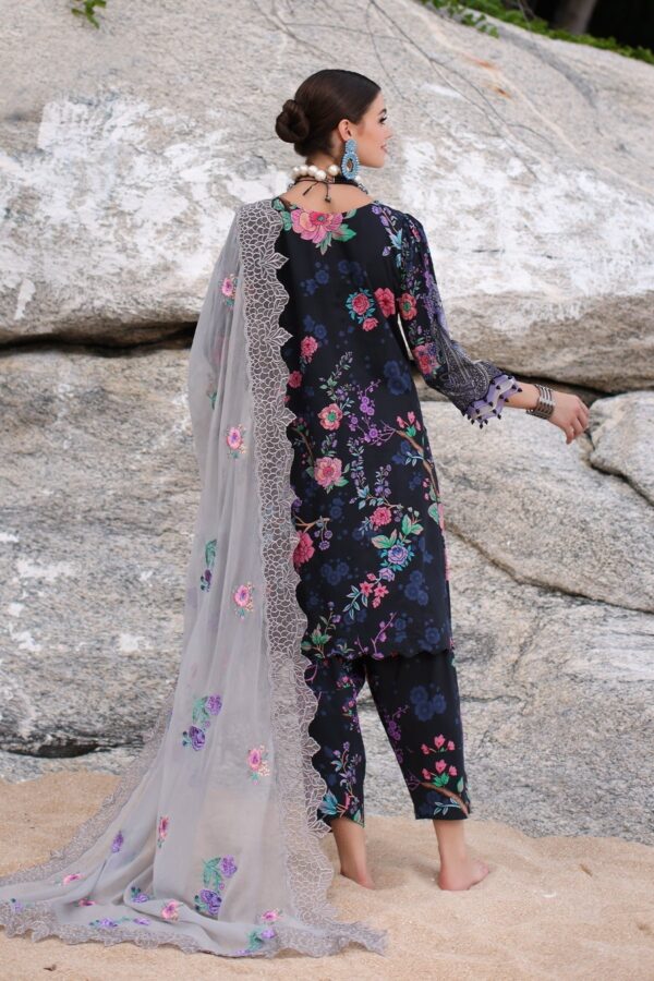 Charizma Pm4-13 3-Pc Printed Lawn Shirt With Embroidered Chiffonc