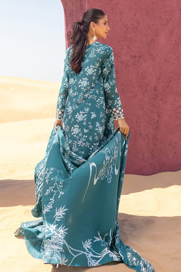 Cross Stitch Teal Serenity 3 Piece Printed Lawn Suit