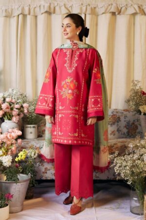 Zara Shahjahan Coco Volume II CZV2 1A DAHLIA Lawn Collection 24