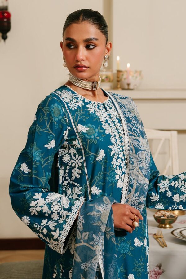 Cross Stitch Ice Bloom 3 Piece Embroidered Lawn Suit