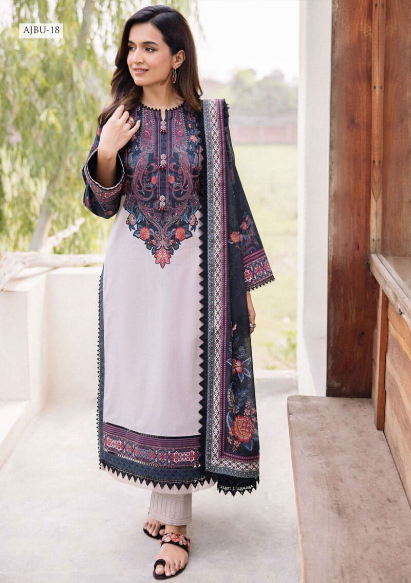 Asim Jofa Jp24 18 Prints Vol 2 Premium Lawn Collection