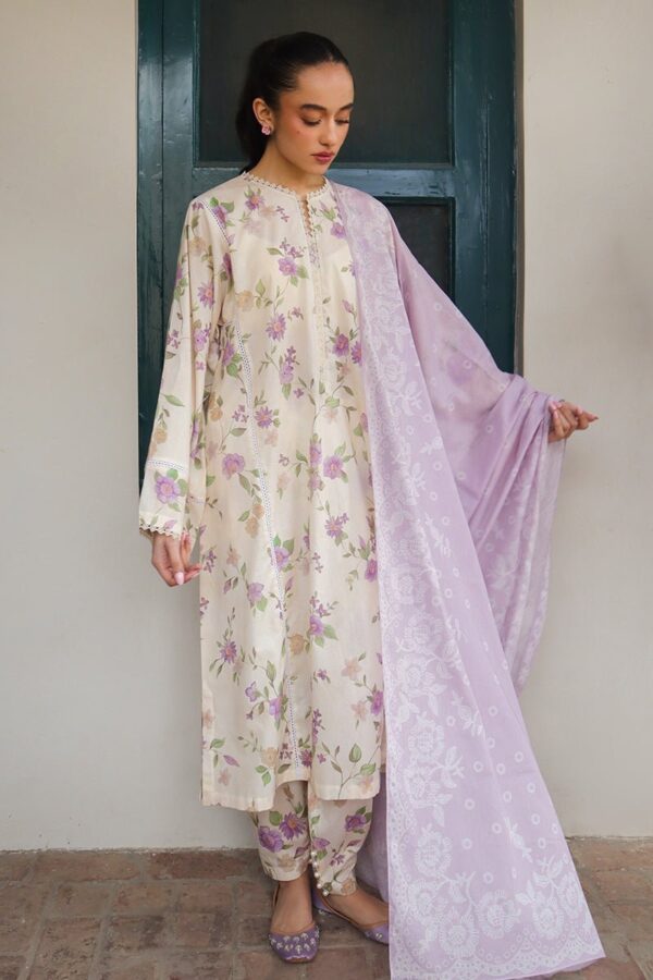 Cross Stitch Roseate Muse 3 Piece Printed Lawn Suit