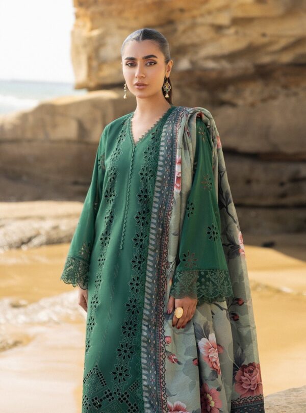 Zainab Chottani D-01A Aysel Embroidered Chikankari Lawn 3Pc Suit Collection 2024