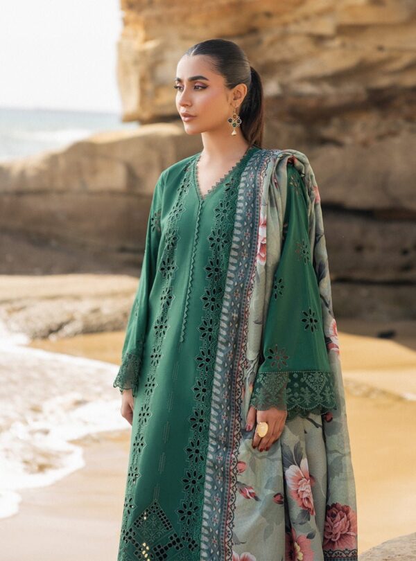 Zainab Chottani D-01A Aysel Embroidered Chikankari Lawn 3Pc Suit Collection 2024
