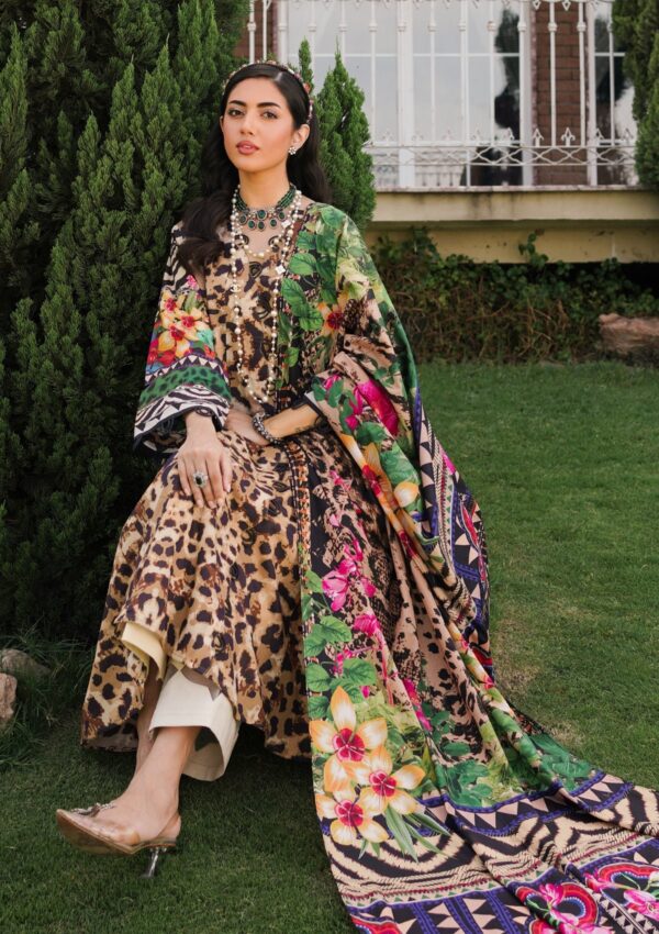 Elaf Premium Printed Eep 06A Menagerie Lawn Collection 24