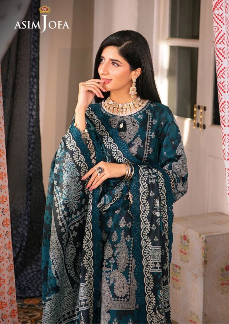 Asim Jofa Ajar24 25 Aira Premium Lawn Collection