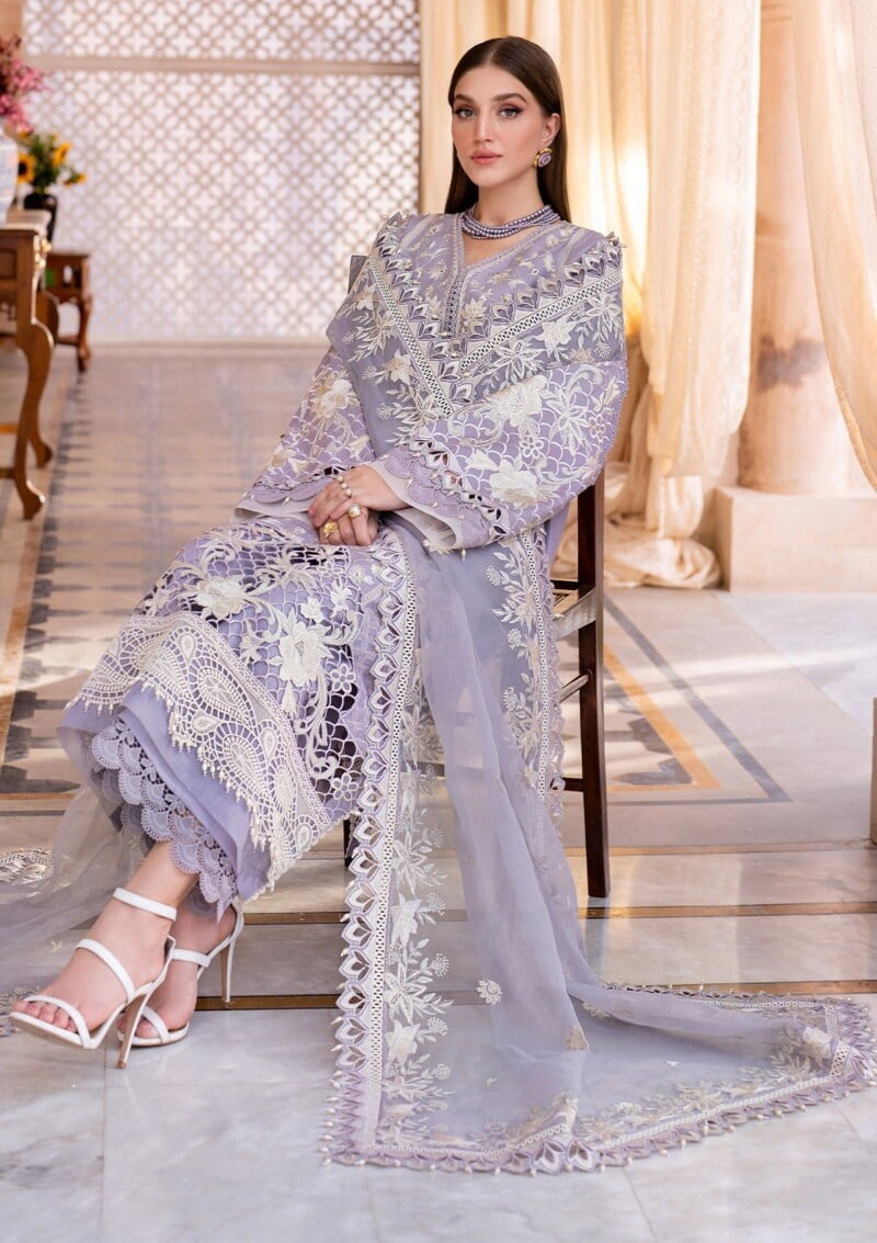 Akbar Aslam Hayat Eid D 125 Mist Lawn Collection 24