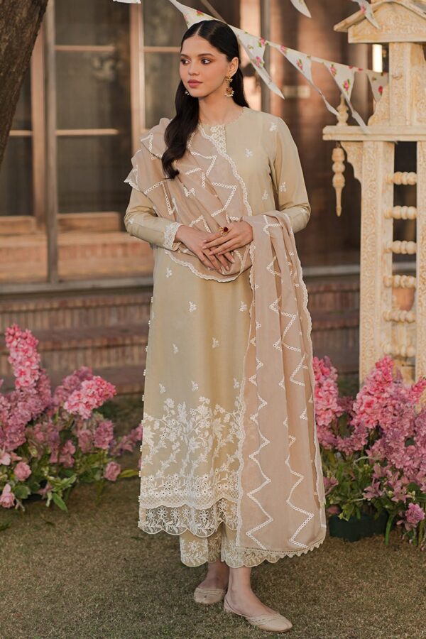 Cross Stitch Pale Green 3 Piece Embroidered Lawn Suit